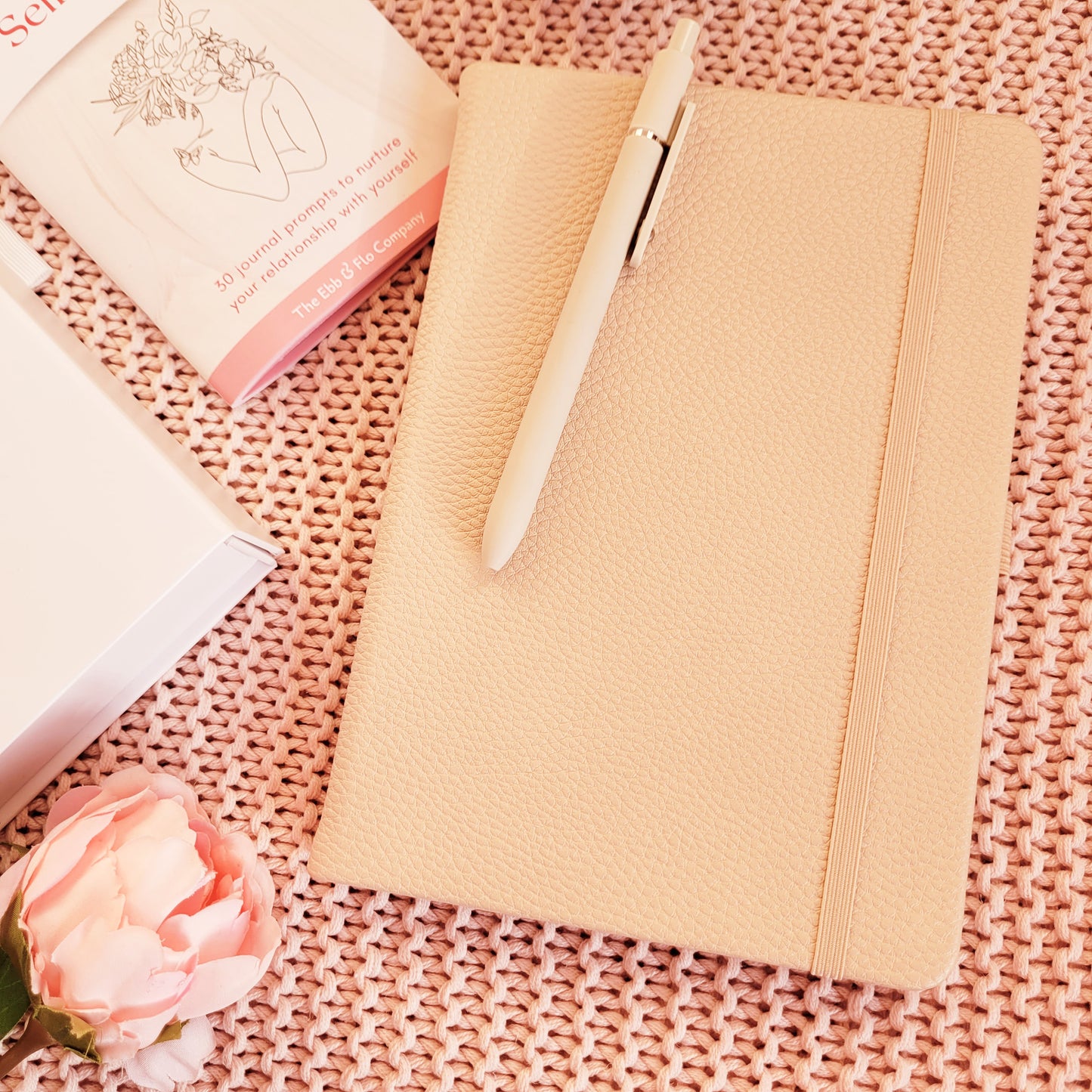 Self-Love_Gift_Set - Self-love journal prompts book, faux leather notebook