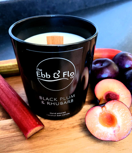 Black Plum & Rhubarb Candle (200g)